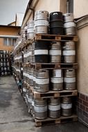 storage of metal barrels