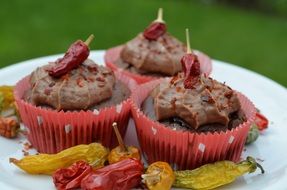 chocolate chili cupcakes muffins N4