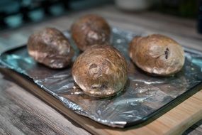 Baked potatoes