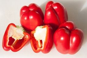 red paprika on the table