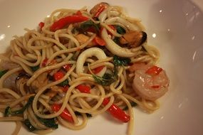 pasta with seafood