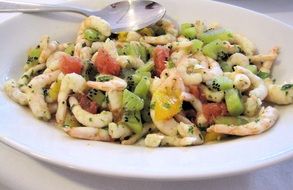 Italian salad with seafood