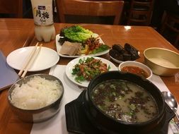 traditional tasty korean food