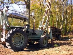 old tractor logging