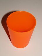 orange glass for a party