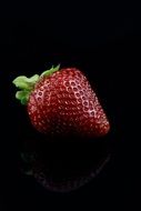 ripe strawberry close-up