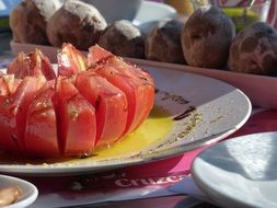 dish of tomatoes in Tenerife