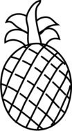 pineapple fruit drawing