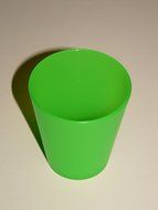 Bright empty green glass