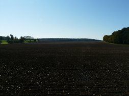 arable field for agriculture