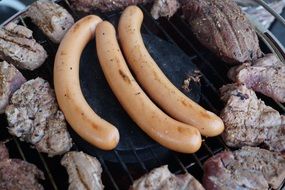 grilled sausages