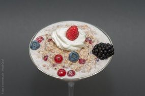 sweet muesli with berries