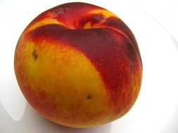 red and yellow ripe juicy peach