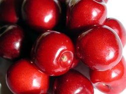 Cherry berries on the table