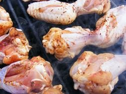 wings on the grill