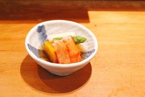 Food in the bowl in Japan