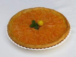 tangerine pie with custard