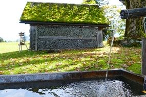 fountain stock at the hut