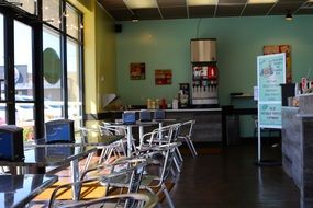 Cafe, morning, interior