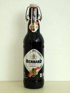 dark beer as an alcoholic drink in the bottle