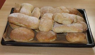 bakery on a baking sheet