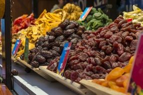 christmas treats in a market