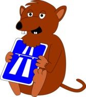 rat brown drawing