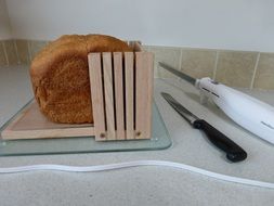 bread on wooden Board