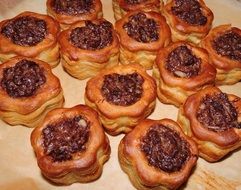 Appetizer with puff pastry