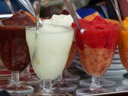 colorful ice cream assortment