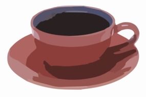 brown cup of black coffee
