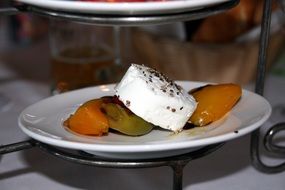 vegetables with cheese on a plate