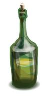 graphic image of a bottle with liquor