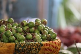 basket with indian berries