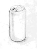 sketch of a can