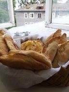 russian pies in basket