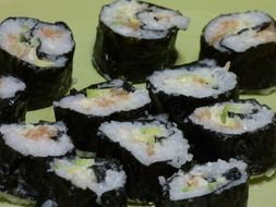 Japanese nori rolls