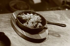 Mexican dish in the pan