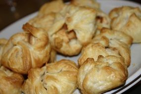 pastry cakes on a plate