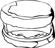 bun fast food drawing