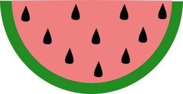 slice fruit watermelon drawing