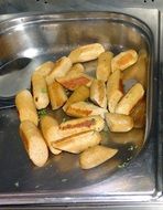 tasty and fresh chicken sausages
