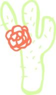 cactus flower drawing