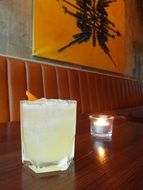 Alcoholic drink in the restaurant
