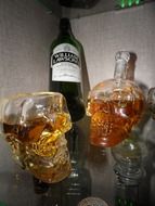 whisky poured in glasses