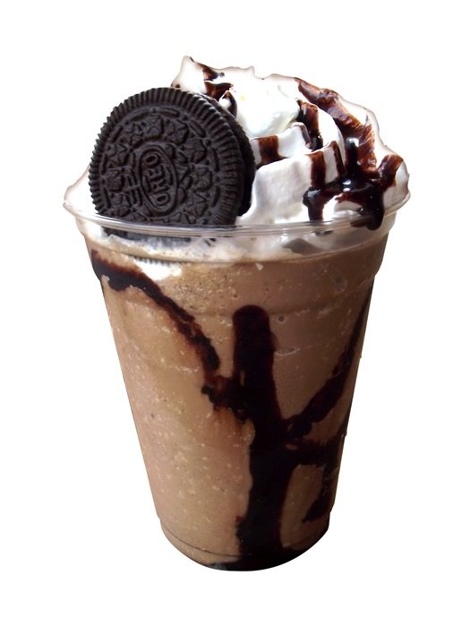 cookie frappe in the glass