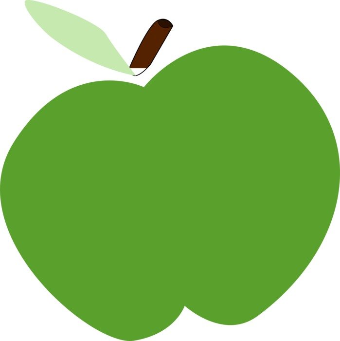 graphic image of the green apple