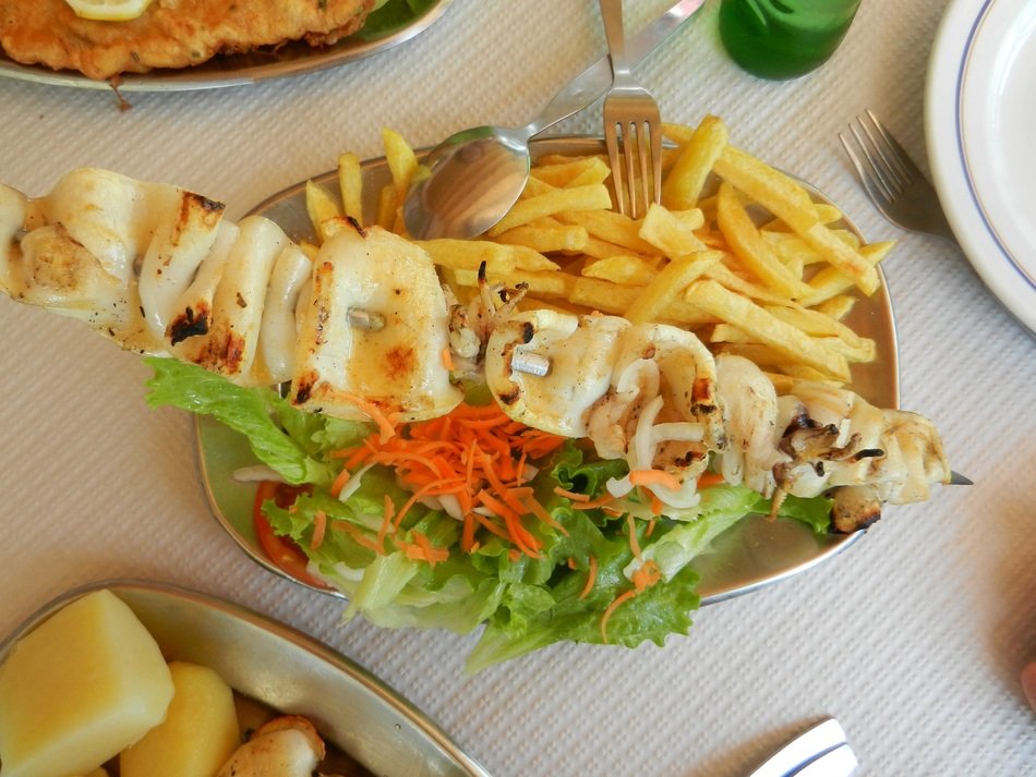 potatoes with squid