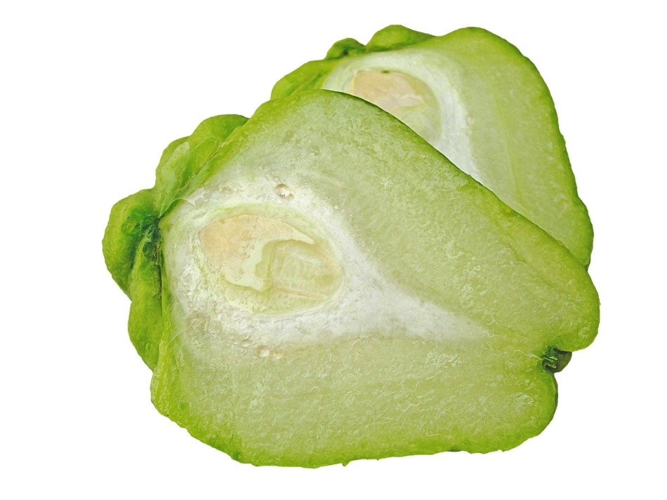 cut chayota