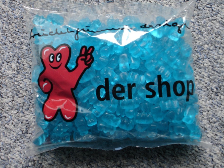 marmalade in the form of bears in the package